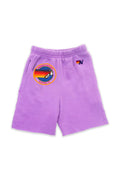 Classic AVIATOR NATION AUSTIN KIDS SWEATSHORTS - NEON PURPLE