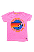 Classic KIDS AVIATOR NATION LAS VEGAS TEE - NEON PINK