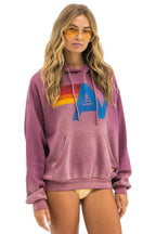 Classic VINTAGE LOGO RELAXED PULLOVER HOODIE - FADED BERRY