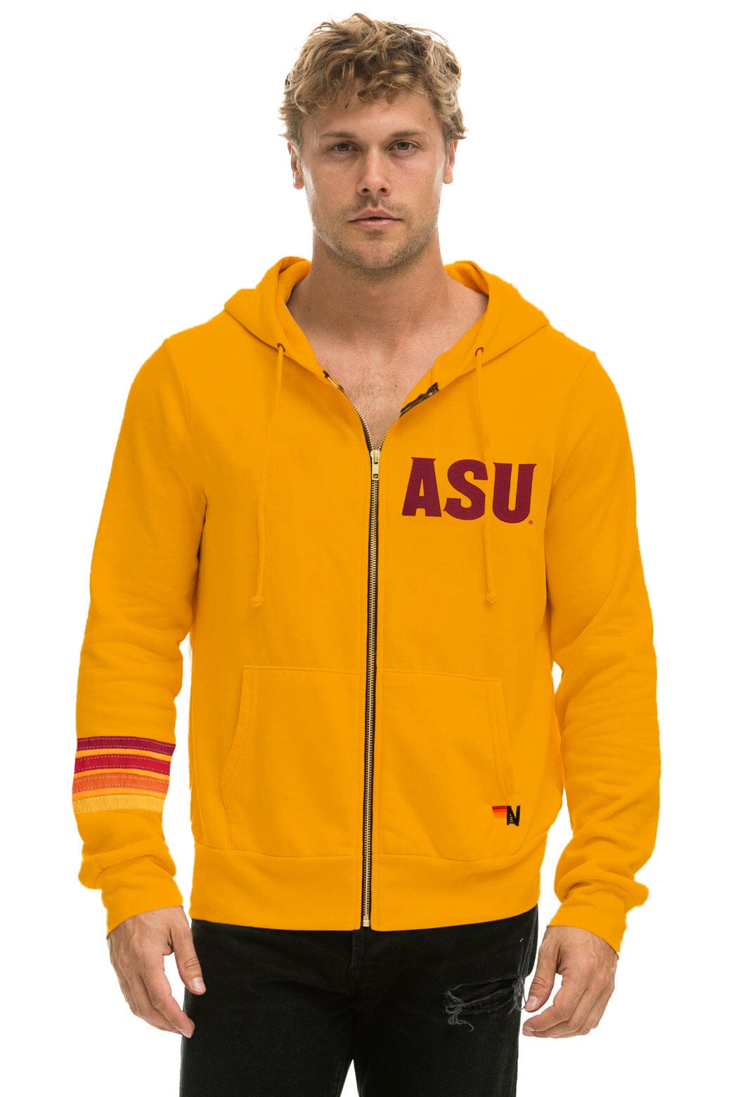 Classic ASU FORK EM DEVILS ZIP HOODIE - GOLD