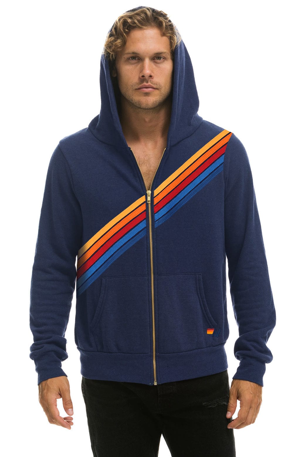 Classic DISCO ZIP HOODIE - NAVY