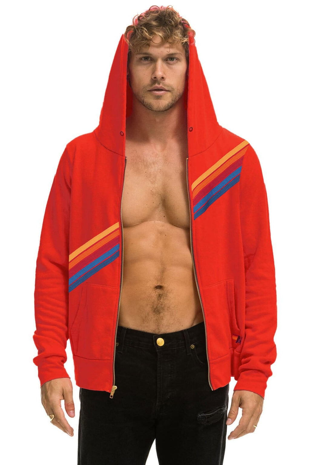 Classic DISCO ZIP HOODIE - RED