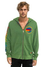 Classic AVIATOR NATION VENICE ZIP HOODIE - PALM