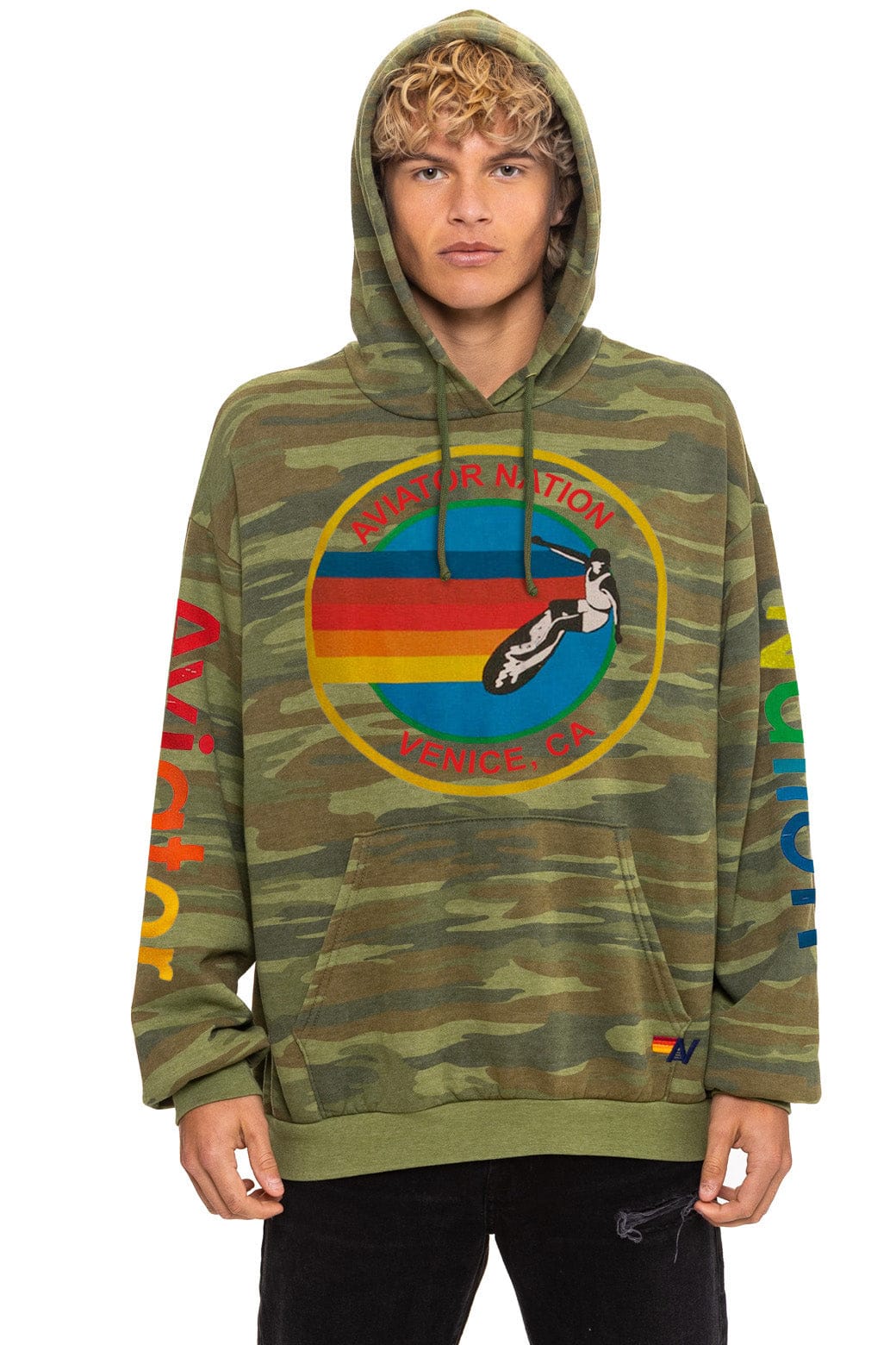 Classic AVIATOR NATION RELAXED VENICE PULLOVER HOODIE - CAMO