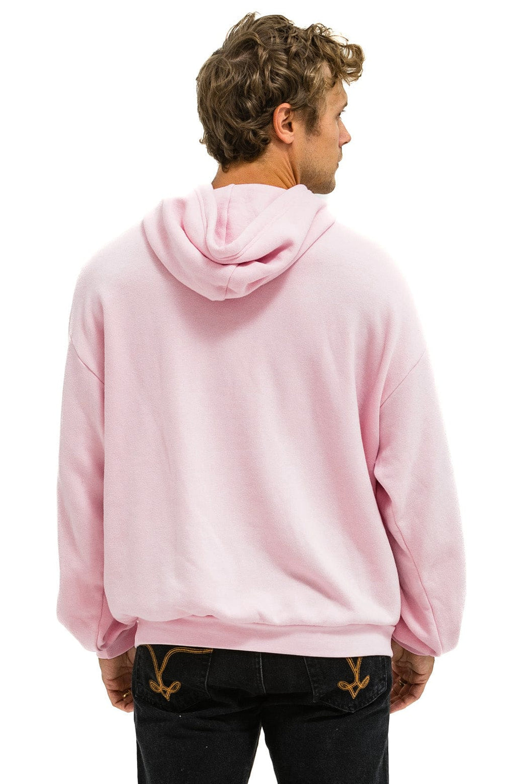 Classic BOLT HEART PULLOVER RELAXED HOODIE - LIGHT PINK