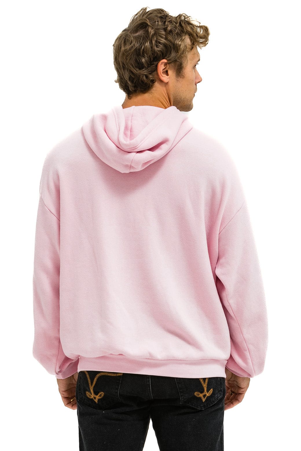 Classic BOLT HEART PULLOVER RELAXED HOODIE - LIGHT PINK