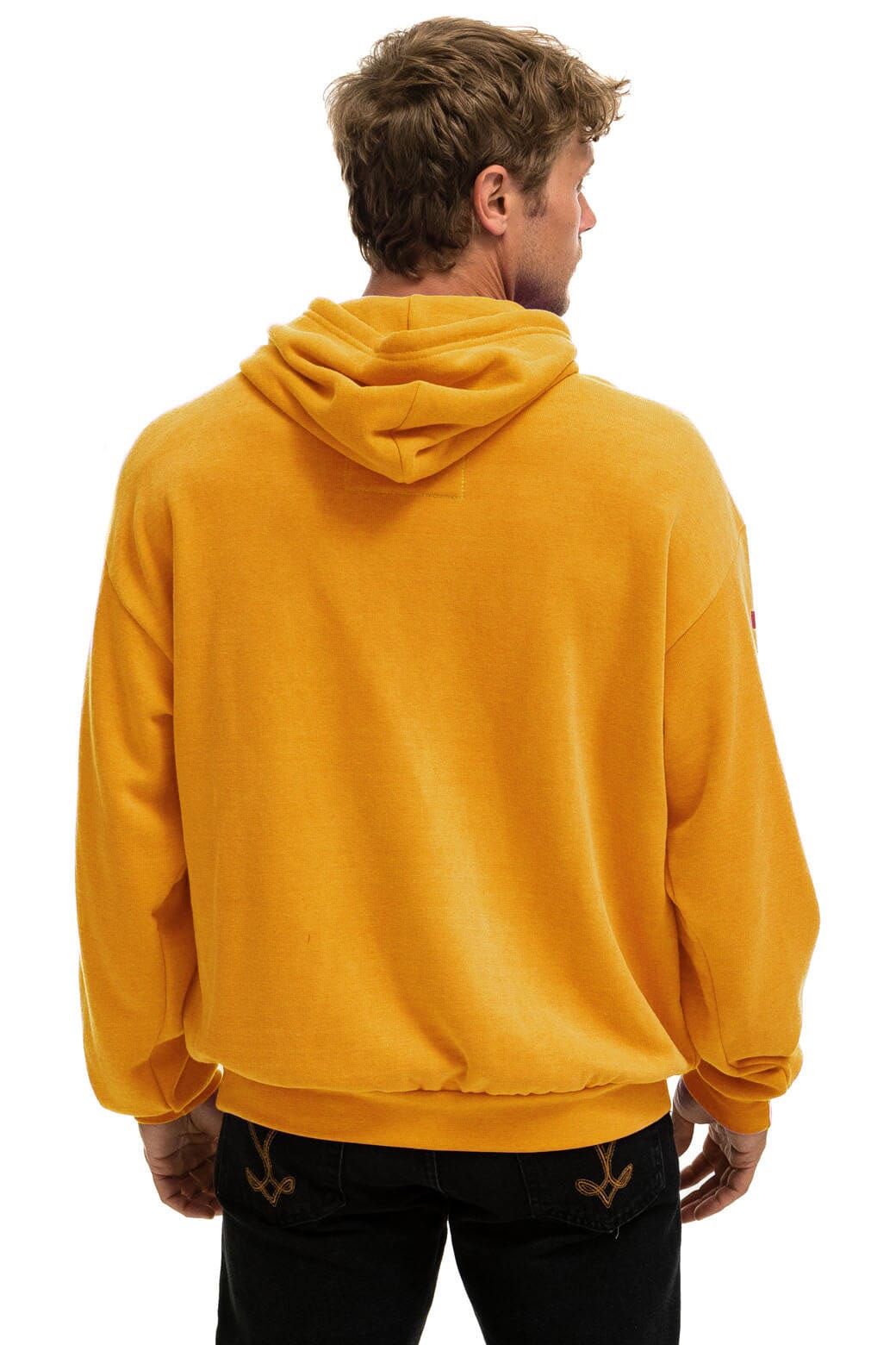 Classic BOLT STITCH RELAXED PULLOVER HOODIE - VINTAGE GOLD WHITE