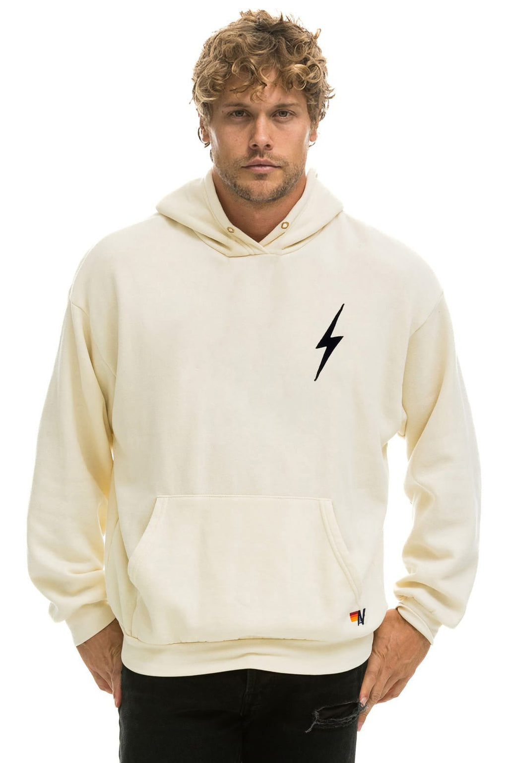 Classic BOLT STITCH RELAXED PULLOVER HOODIE - VINTAGE WHITE