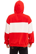 Classic USA RELAXED PULLOVER HOODIE - RED VINTAGE WHITE