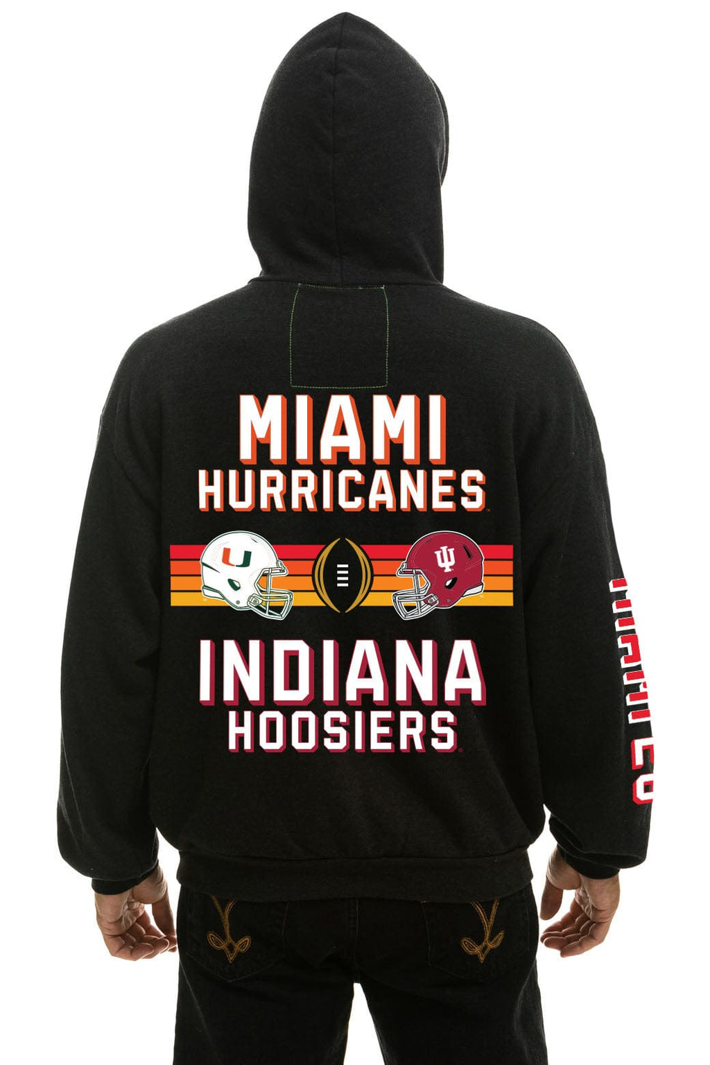 Classic CFP NATIONAL CHAMPIONSHIP 2026 MATCHUP PULLOVER HOODIE - BLACK