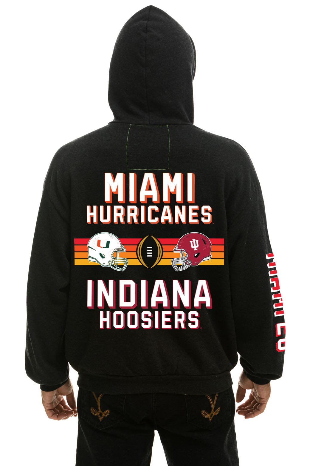 Classic CFP NATIONAL CHAMPIONSHIP 2026 MATCHUP PULLOVER HOODIE - BLACK