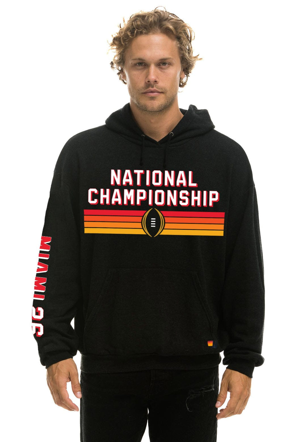 Classic CFP NATIONAL CHAMPIONSHIP 2026 MATCHUP PULLOVER HOODIE - BLACK