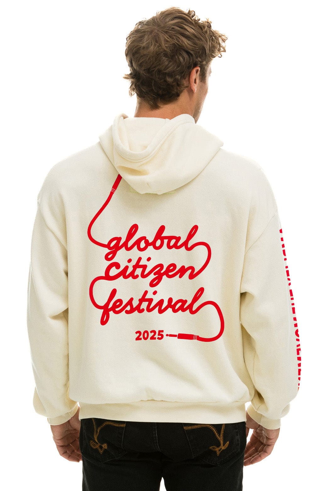 Classic GLOBAL CITIZEN 2025 RELAXED PULLOVER HOODIE - VINTAGE WHITE