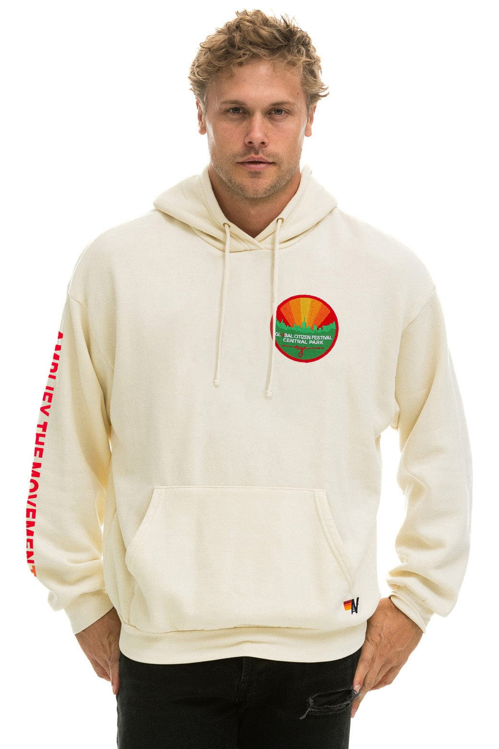 Classic GLOBAL CITIZEN 2025 RELAXED PULLOVER HOODIE - VINTAGE WHITE