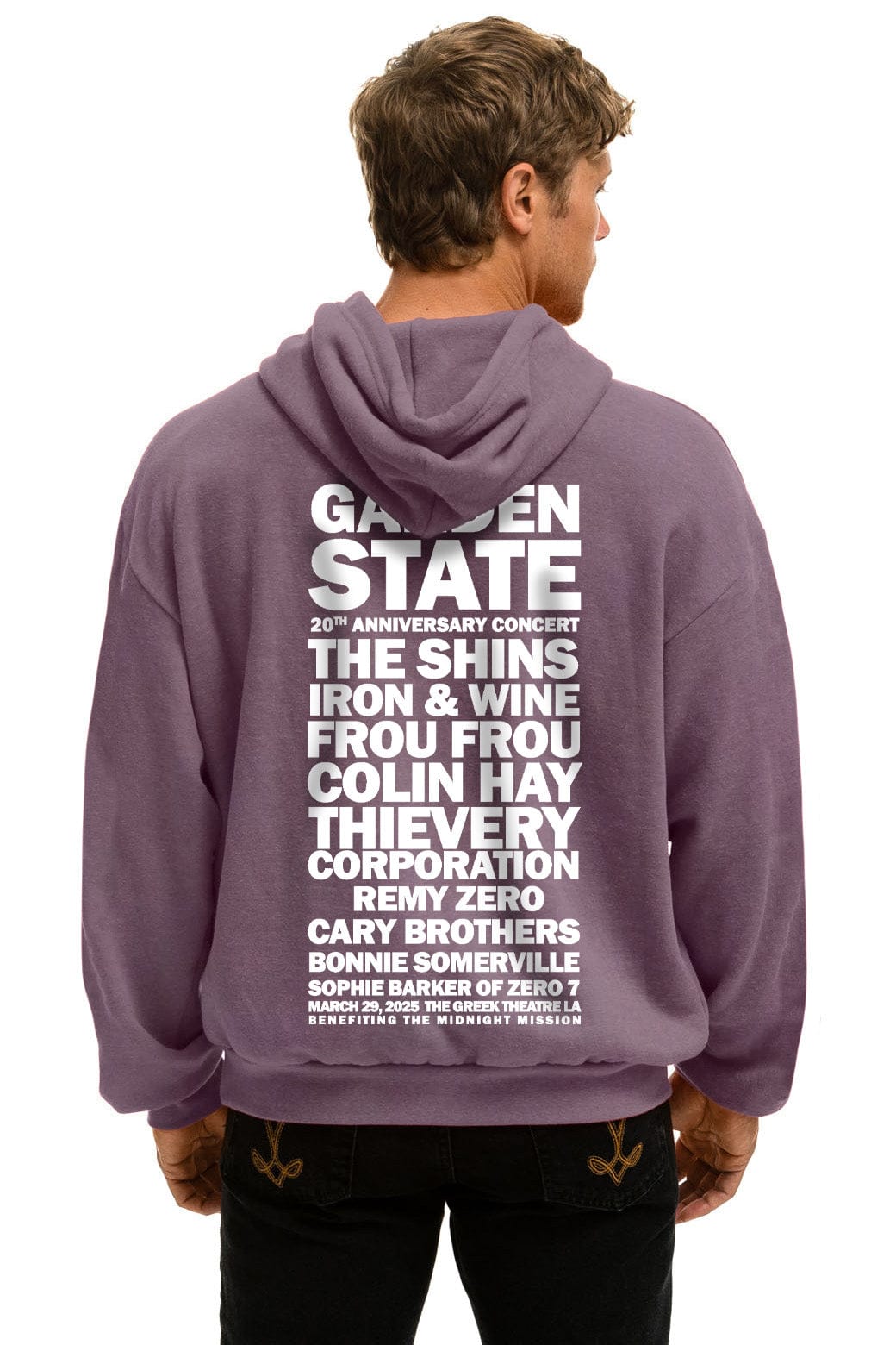 Classic GARDEN STATE CONCERT PULLOVER HOODIE RELAXED - MOCHA