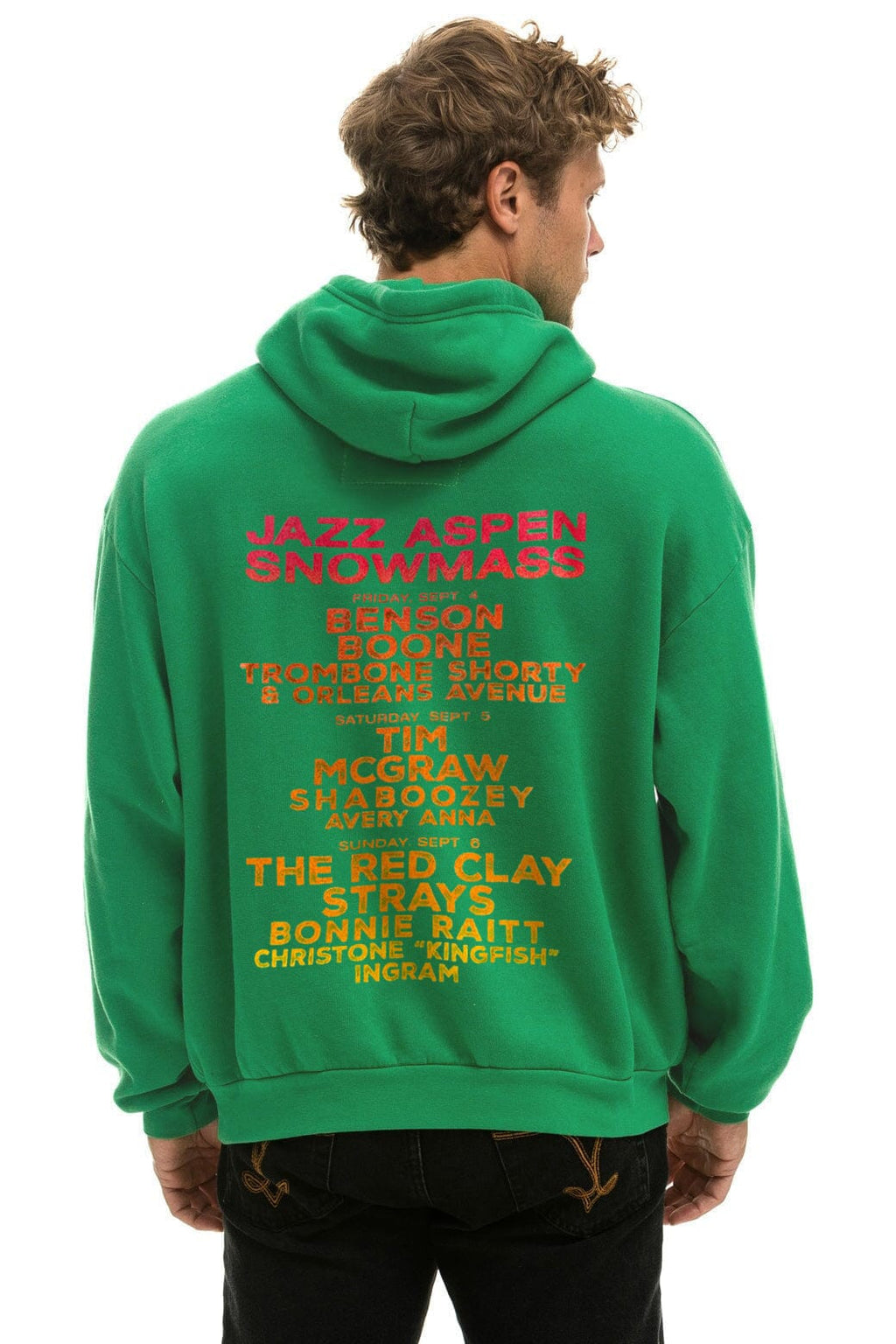 Classic JAZZ ASPEN SNOWMASS 2026 PULLOVER HOODIE RELAXED - KELLY GREEN