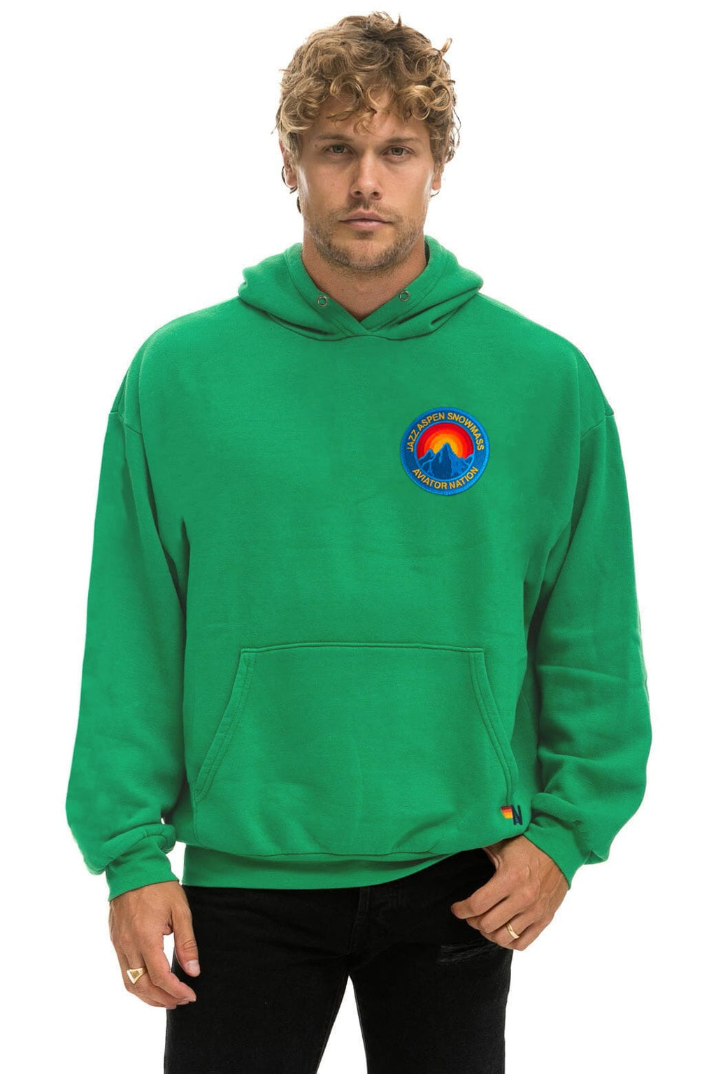 Classic JAZZ ASPEN SNOWMASS 2026 PULLOVER HOODIE RELAXED - KELLY GREEN