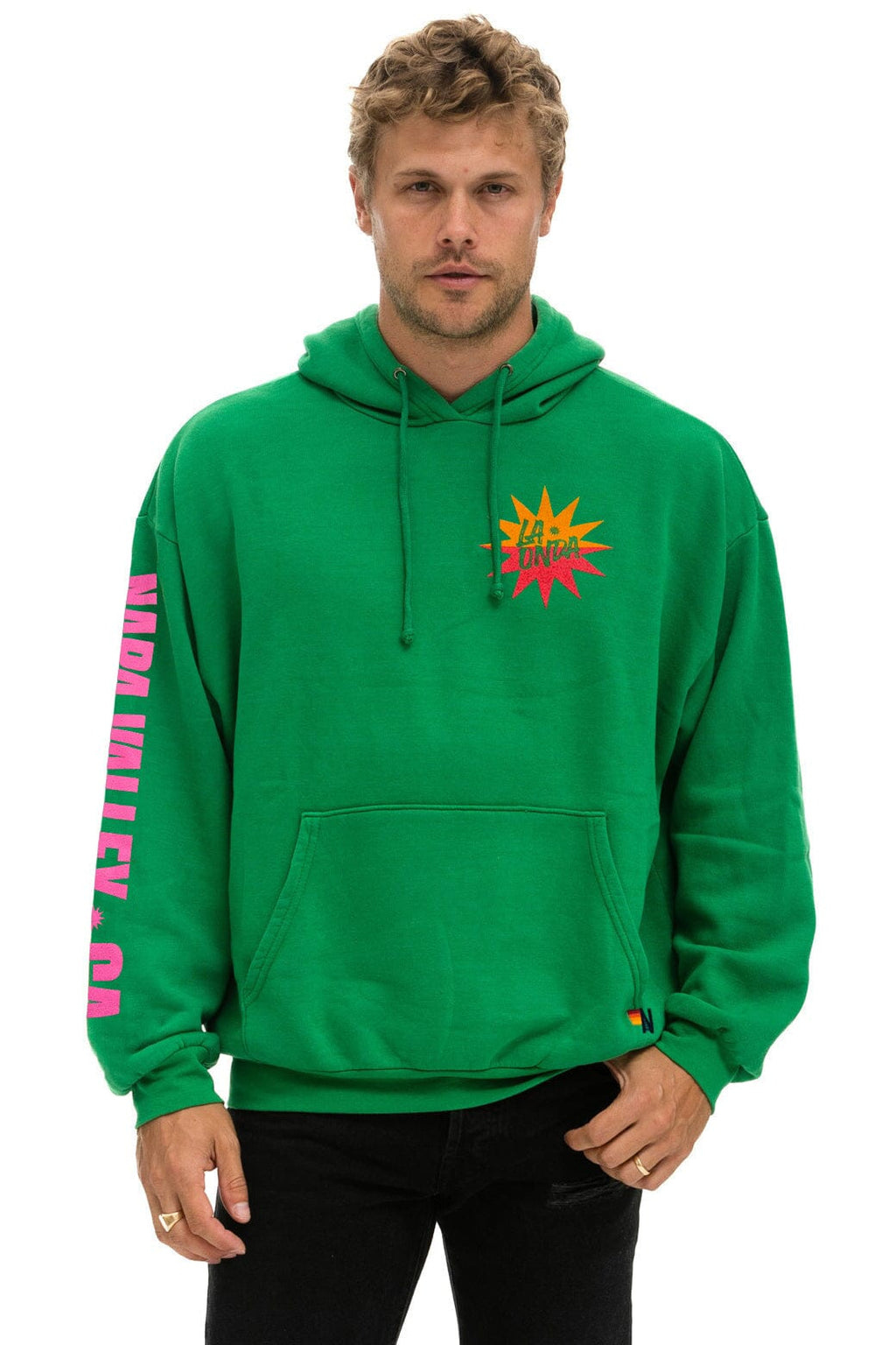 Classic LA ONDA 2025 RELAXED PULLOVER HOODIE - KELLY GREEN