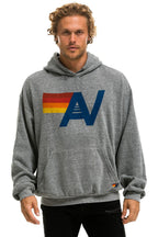 Classic LOGO PULLOVER RELAXED HOODIE - HEATHER GREY