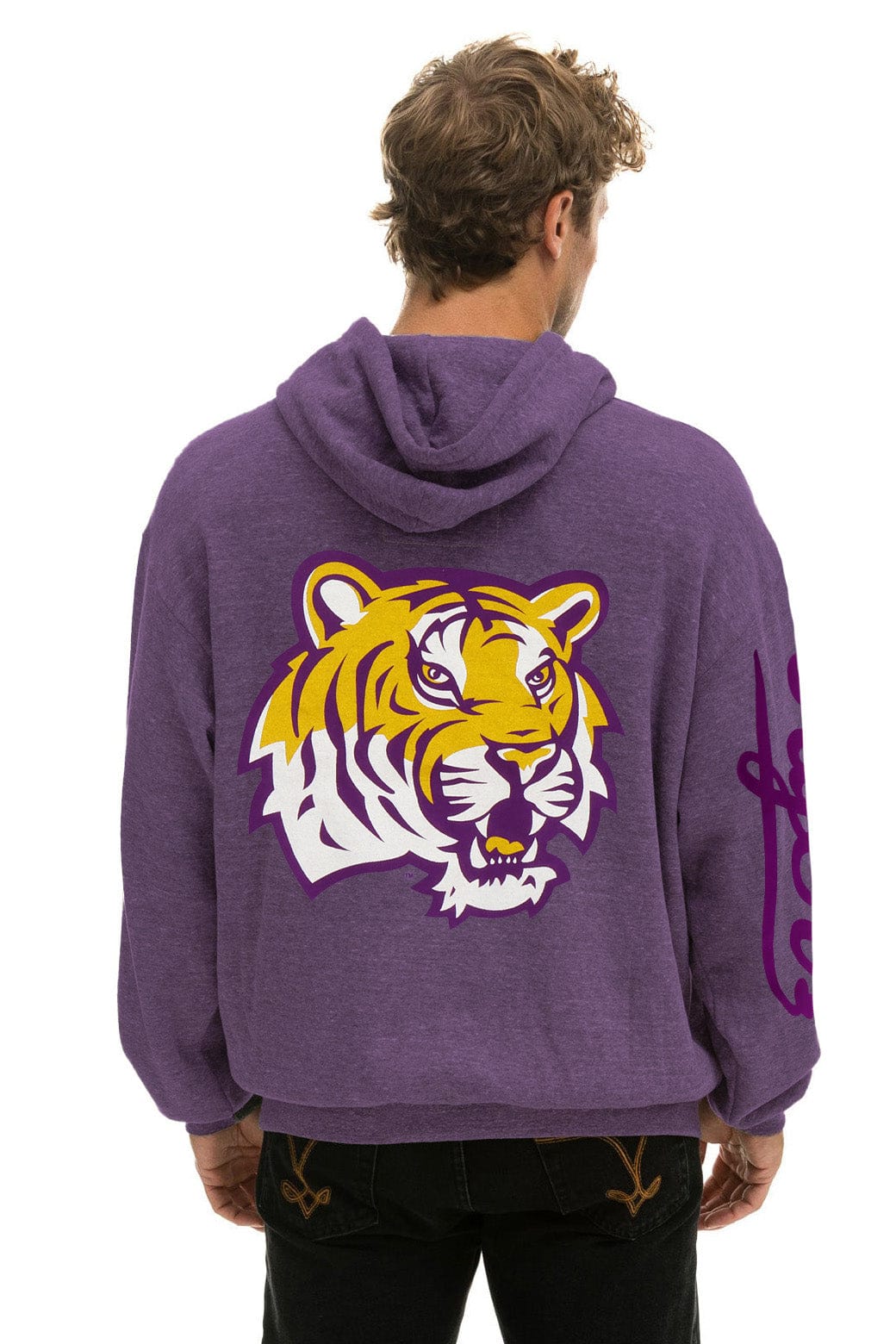 Classic LSU TIGER RELAXED PULLOVER HOODIE - GRAPE