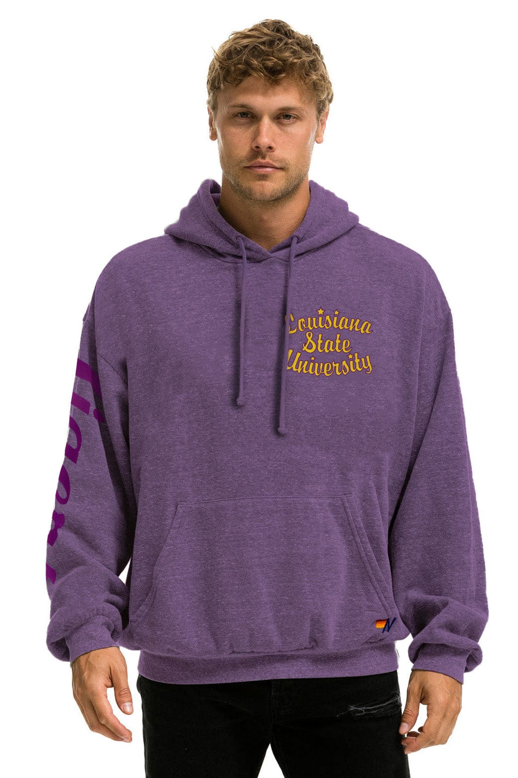 Classic LSU TIGER RELAXED PULLOVER HOODIE - GRAPE