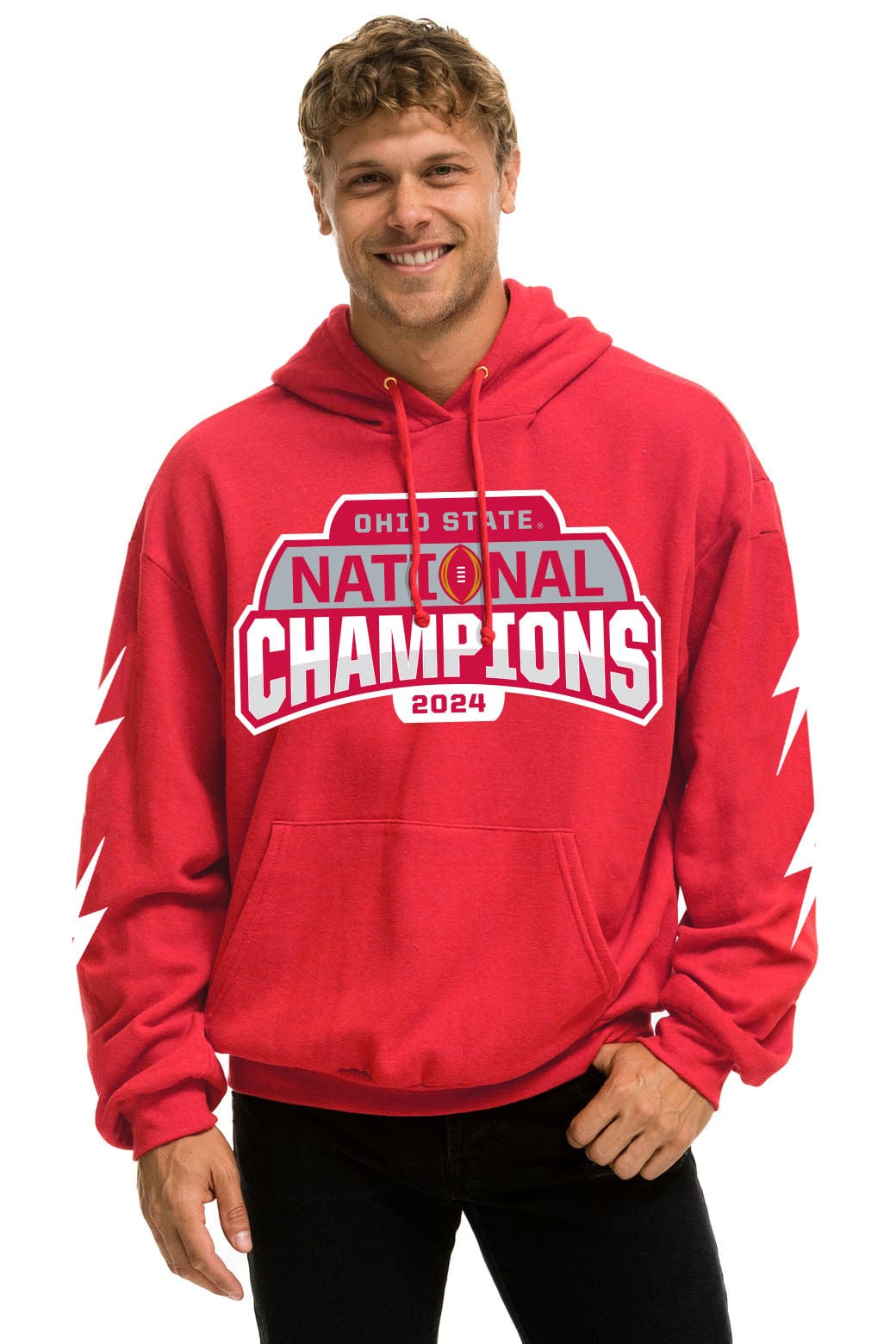 Classic OHIO STATE CFP CHAMPIONS 2025 RELAXED PULLOVER HOODIE - RED
