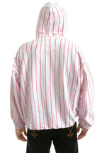 Classic PHILADELPHIA PHILLIES PINSTRIPE 2026 RELAXED PULLOVER HOODIE - WHITE RED