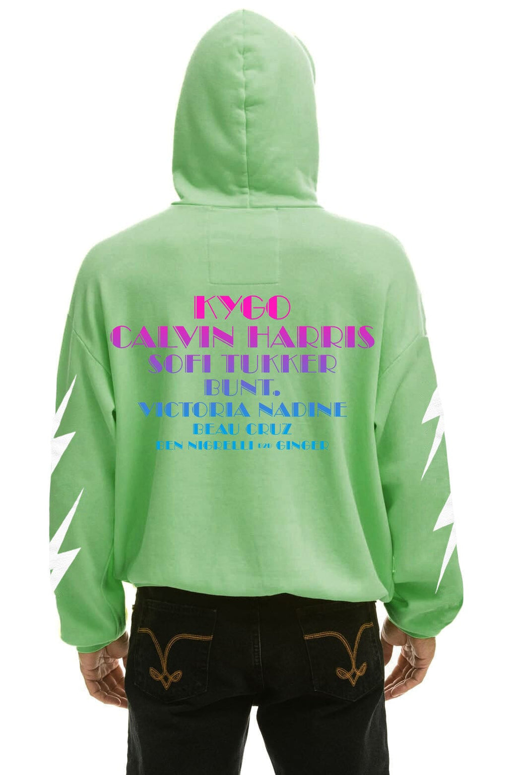 Classic PALM TREE FEST WEST PALM 2026 PULLOVER HOODIE RELAXED - NEON MINT