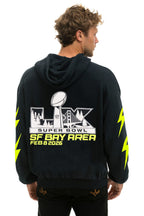 Classic SUPER BOWL 2026 BOLT RELAXED PULLOVER HOODIE - CHARCOAL