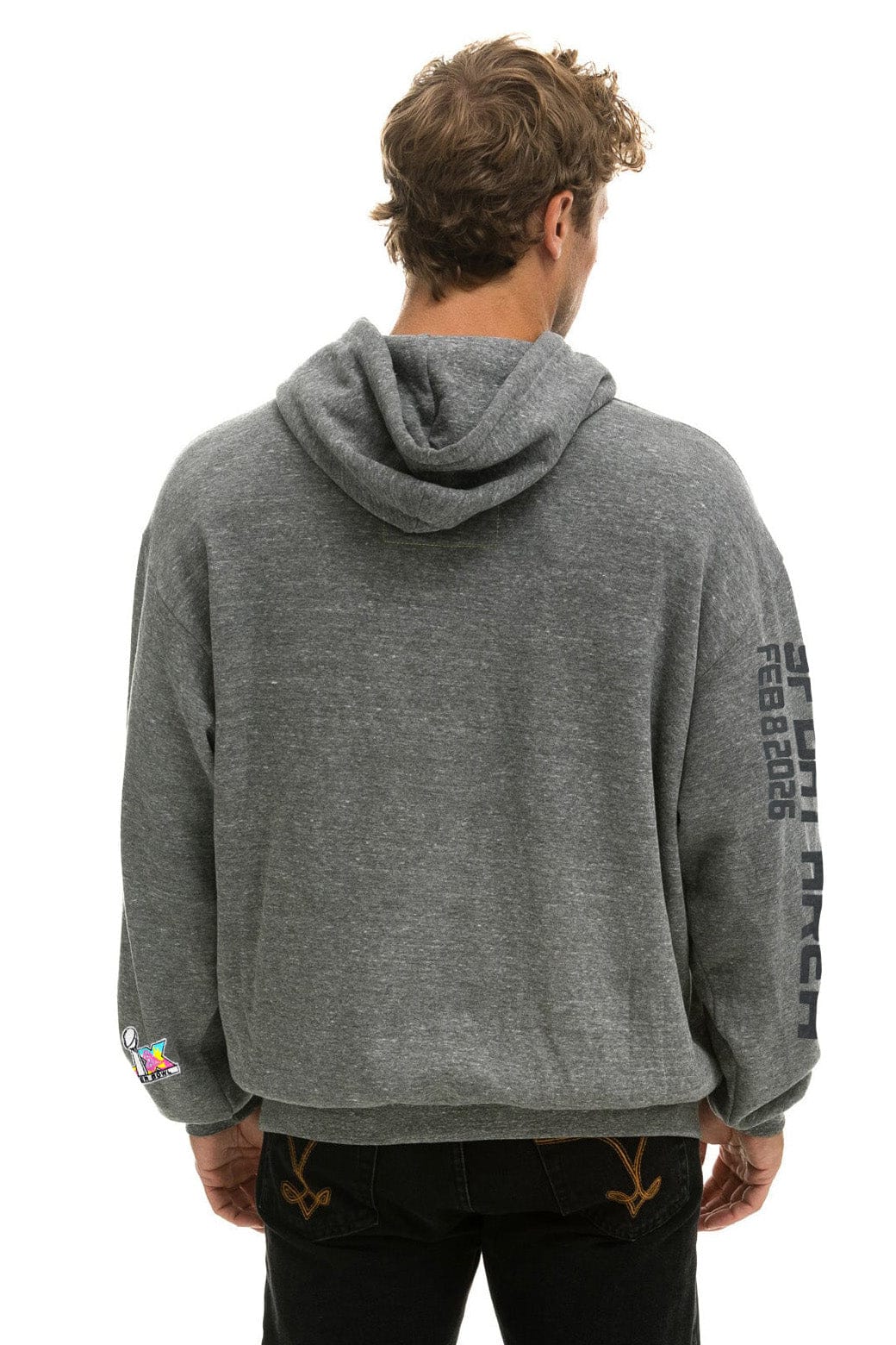 Classic SUPER BOWL 2026 RELAXED PULLOVER HOODIE - HEATHER GREY