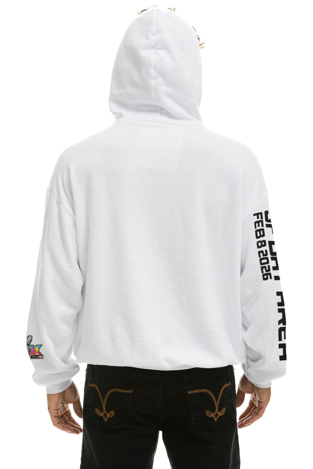 Classic SUPER BOWL 2026 RELAXED PULLOVER HOODIE - WHITE