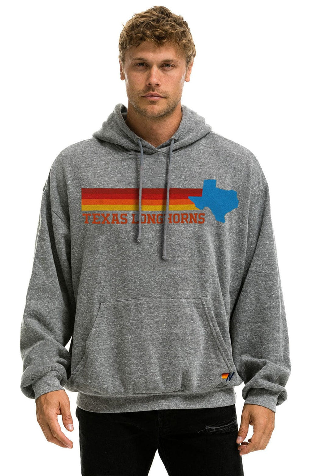 Classic UNIVERSITY OF TEXAS STATE LOGO PULLOVER HOODIE RELAXED - HEATHER