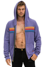 Classic 5 STRIPE HOODIE - LAVENDER