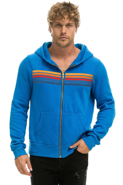 Classic 5 STRIPE HOODIE - OCEAN