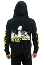 Classic SUPER BOWL 2026 BOLT ZIP HOODIE - CHARCOAL