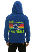 Classic SEATTLE SEAHAWKS HELMET ZIP HOODIE - ROYAL