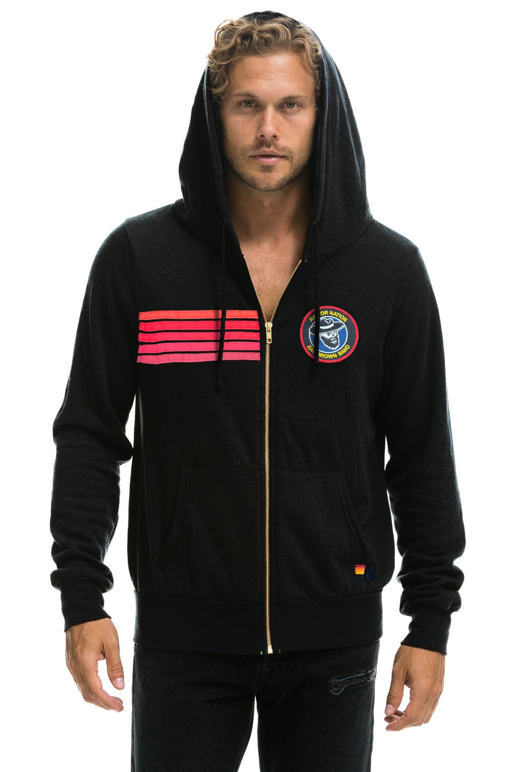 Classic ZAC BROWN BAND 2025 ZIP HOODIE - BLACK