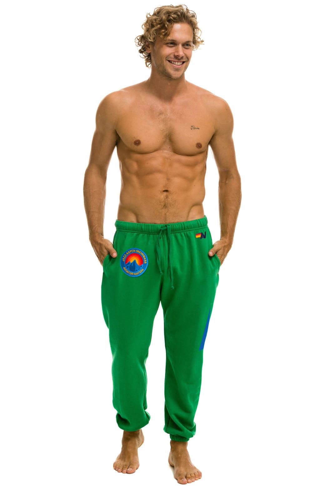 Classic JAZZ ASPEN SNOWMASS 2026 UNISEX POCKET SWEATPANTS - KELLY GREEN
