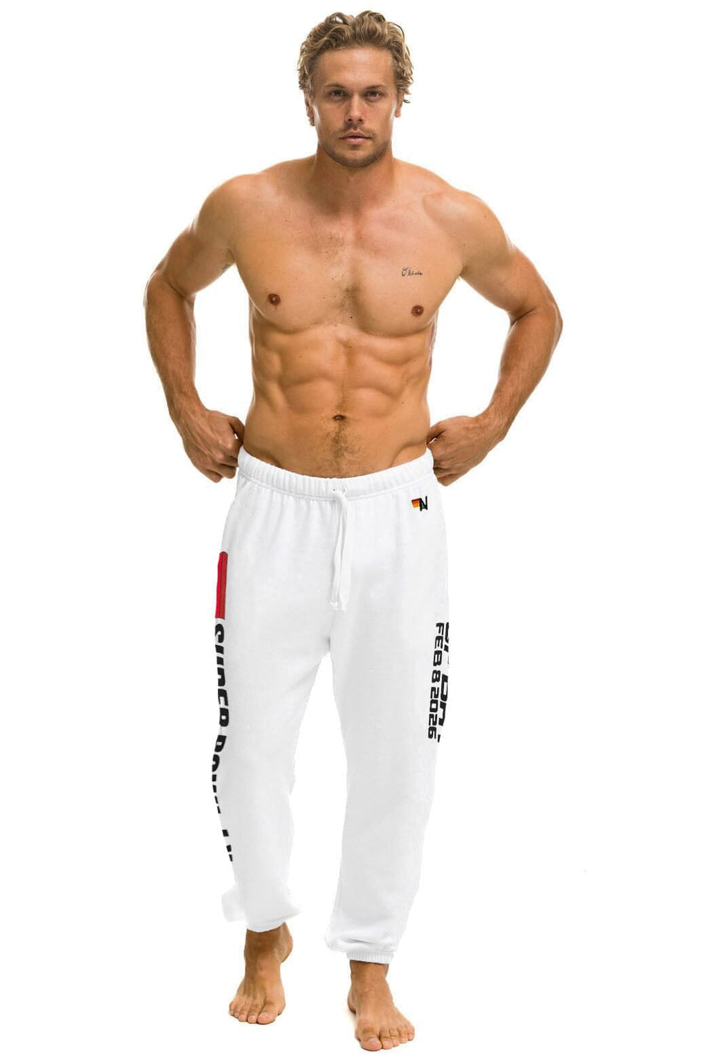 Classic SUPER BOWL 2026 UNISEX SWEATPANTS - WHITE