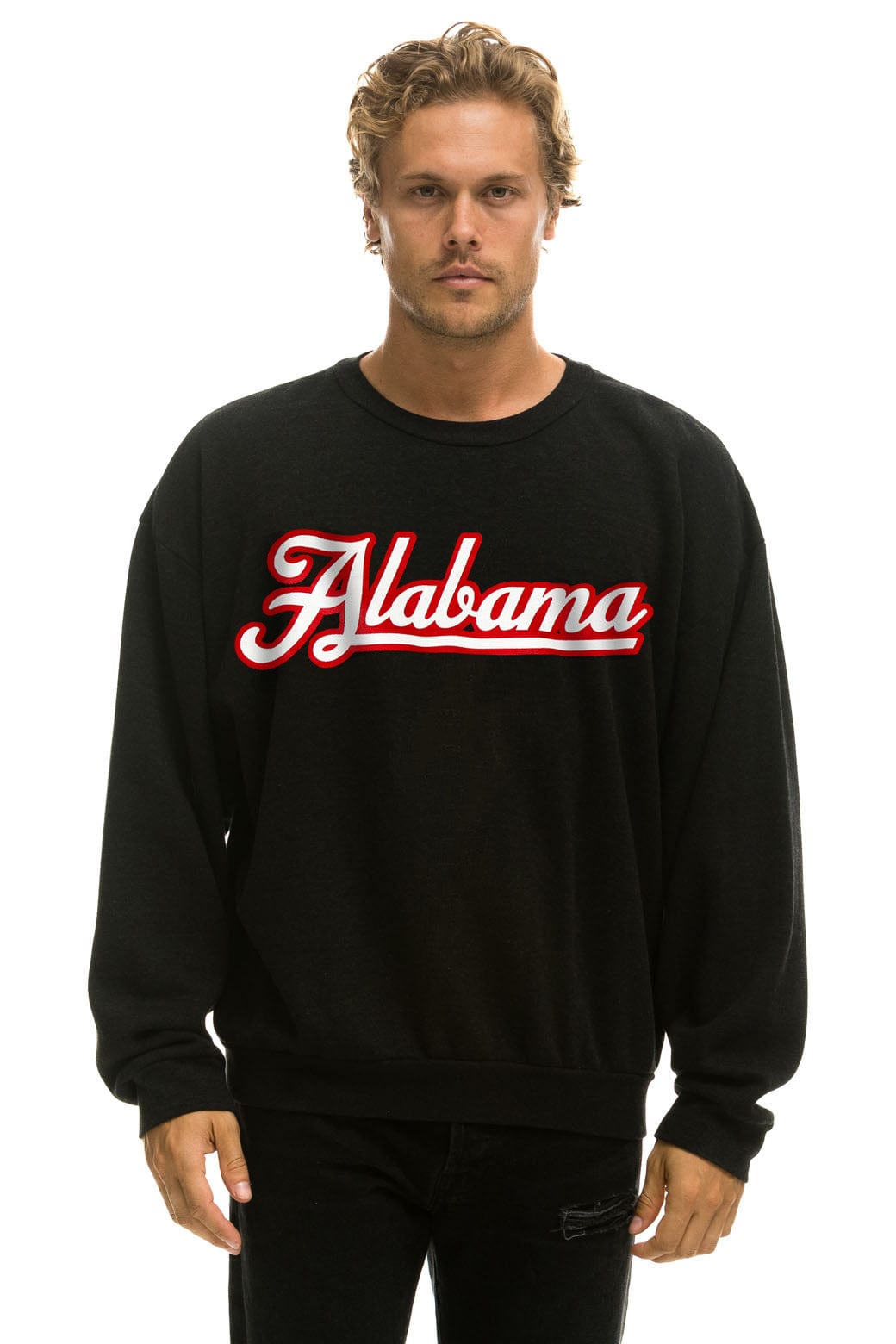 Classic UNIVERSITY OF ALABAMA RELAXED CREW SWEATSHIRT - BLACK