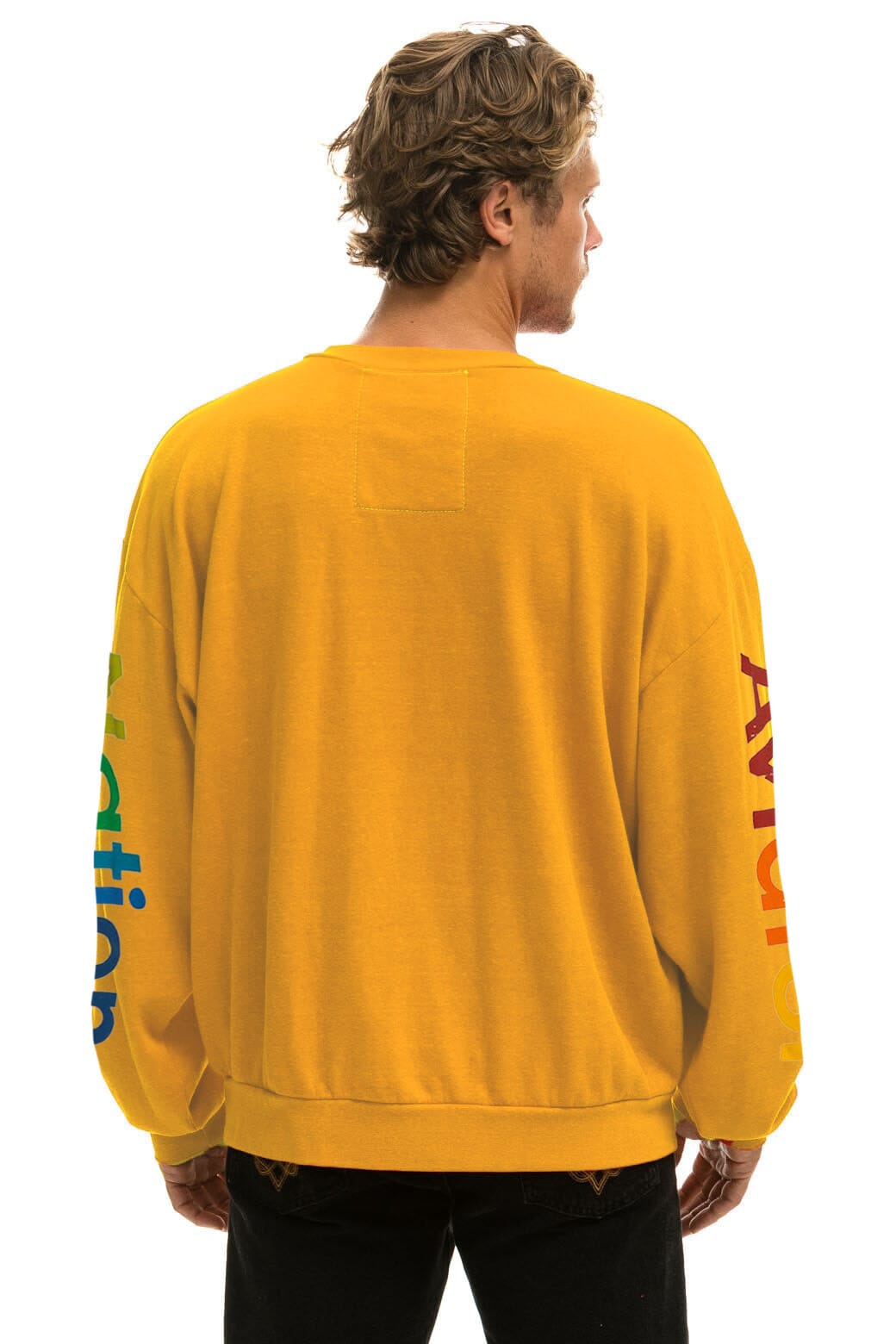Classic AVIATOR NATION RELAXED VENICE CREW SWEATSHIRT - GOLD