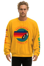 Classic AVIATOR NATION RELAXED VENICE CREW SWEATSHIRT - GOLD