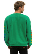 Classic AVIATOR NATION RELAXED VENICE CREW SWEATSHIRT - KELLY GREEN