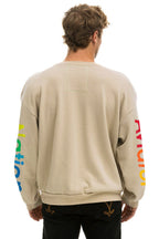 Classic AVIATOR NATION RELAXED VENICE CREW SWEATSHIRT - SAND