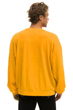 Classic BOLT FADE RELAXED CREW SWEATSHIRT - VINTAGE GOLD RED YELLOW