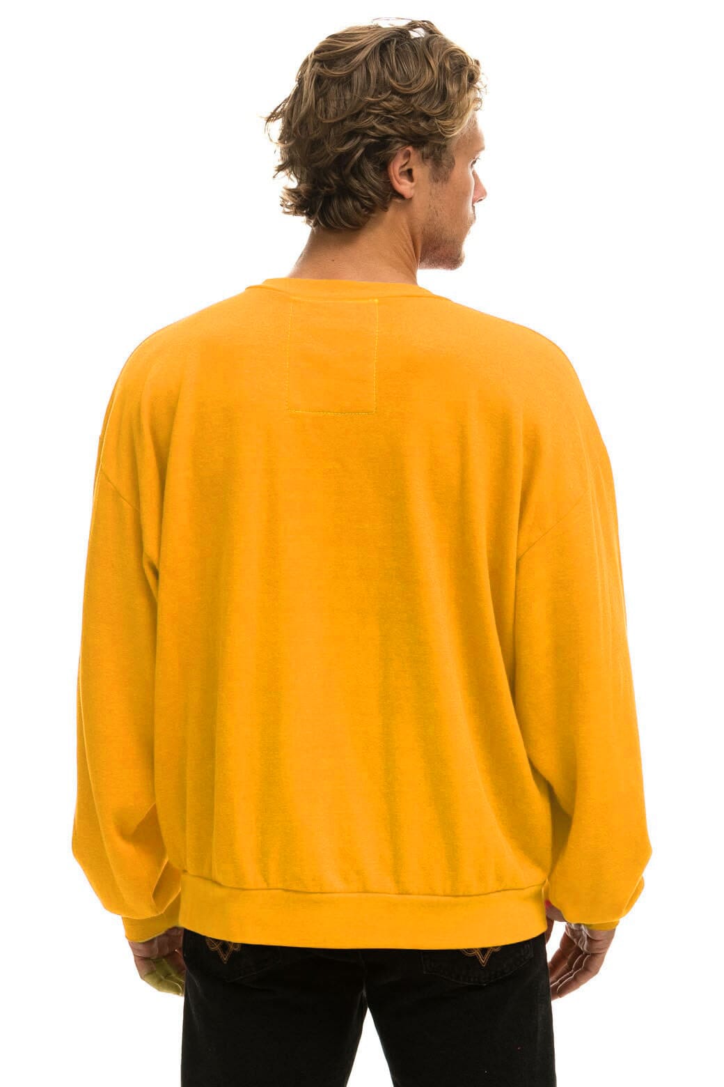 Classic BOLT FADE RELAXED CREW SWEATSHIRT - VINTAGE GOLD RED YELLOW