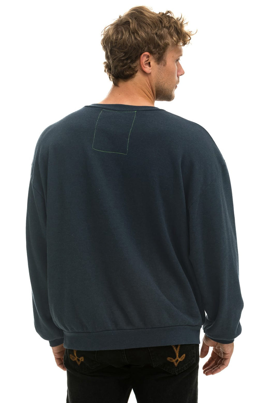 Classic BOLT STITCH RELAXED CREW SWEATSHIRT - CHARCOAL