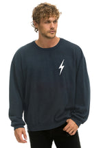 Classic BOLT STITCH RELAXED CREW SWEATSHIRT - CHARCOAL