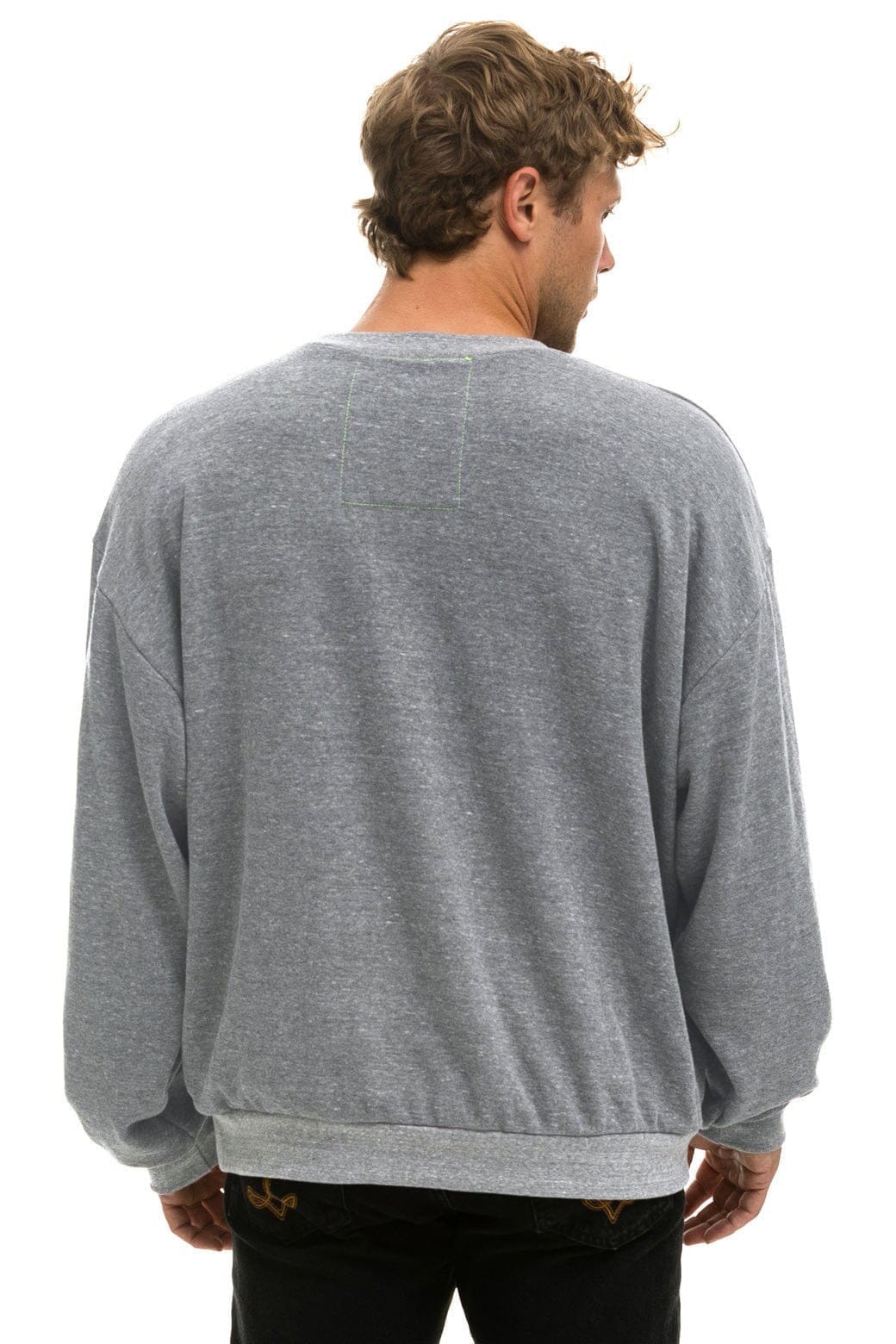 Classic BOLT STITCH RELAXED CREW SWEATSHIRT - HEATHER GREY