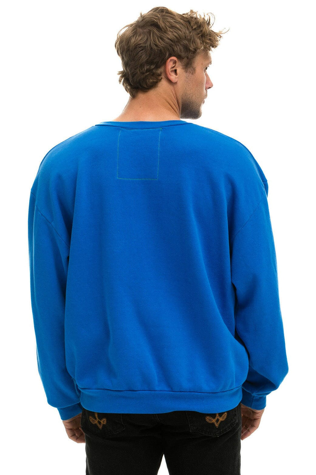 Classic BOLT STITCH RELAXED CREW SWEATSHIRT - OCEAN WHITE